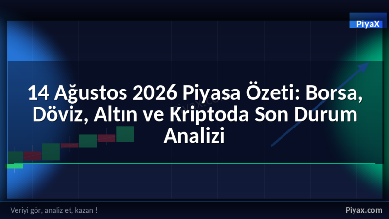 14 Ağustos 2026 Piyasa Özeti