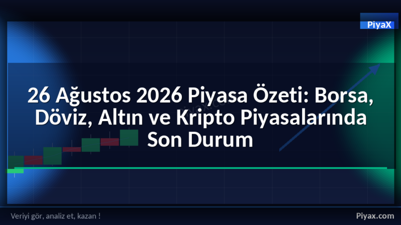 26 Ağustos 2026 Piyasa Özeti