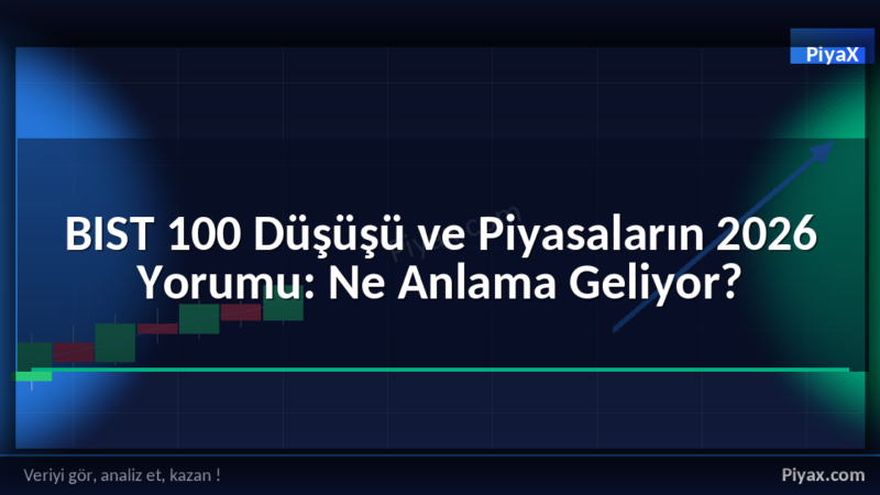 BIST 100 düşüş